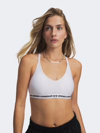 Under Armour Crossback Low Strappy Women Training Bra White/Black