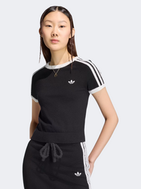 Adidas Knitted Women Originals T-Shirt Black/White