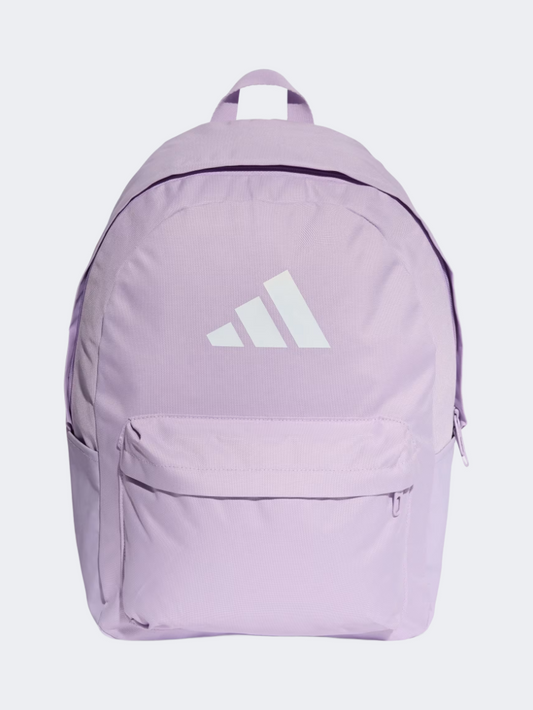 Adidas Classic 3 Bar Logo Training Backpack Women Powder Plum