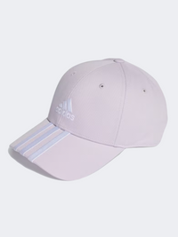 قبعة تدريب للجنسين من Adidas Baseball 3S سيلفر دون/أبيض