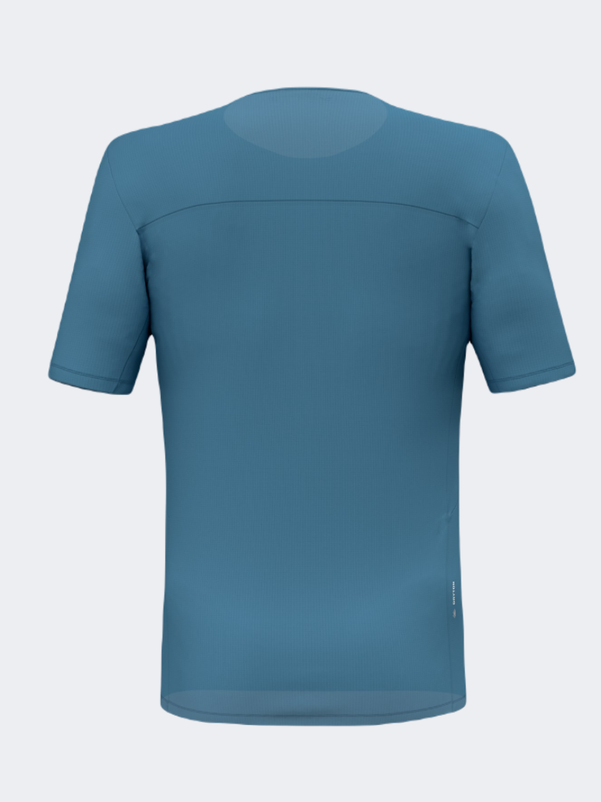 Salewa Puez Sporty Dry Men Hiking T-Shirt Blue Cendre