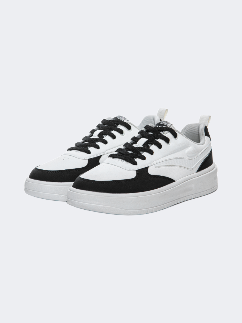 Erke Skateboard Men Lifestyle Shoes Light White/Black