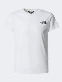 The North Face ريدبوكس إن إس إي تيشيرت أولاد لايف ستايل أبيض/أسود