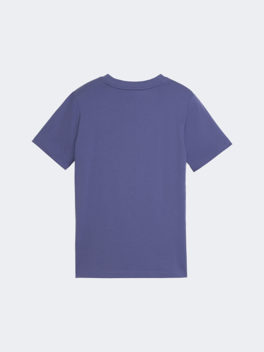 Puma Essentials Camo Boys Lifestyle T-Shirt Blue