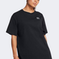 Under Armour Boyfriend Oversized Logo Women Lifestyle T-Shirt Black/White