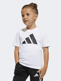 Adidas Essentials Big Logo Little-Boys Sportswear T-Shirt White/Black