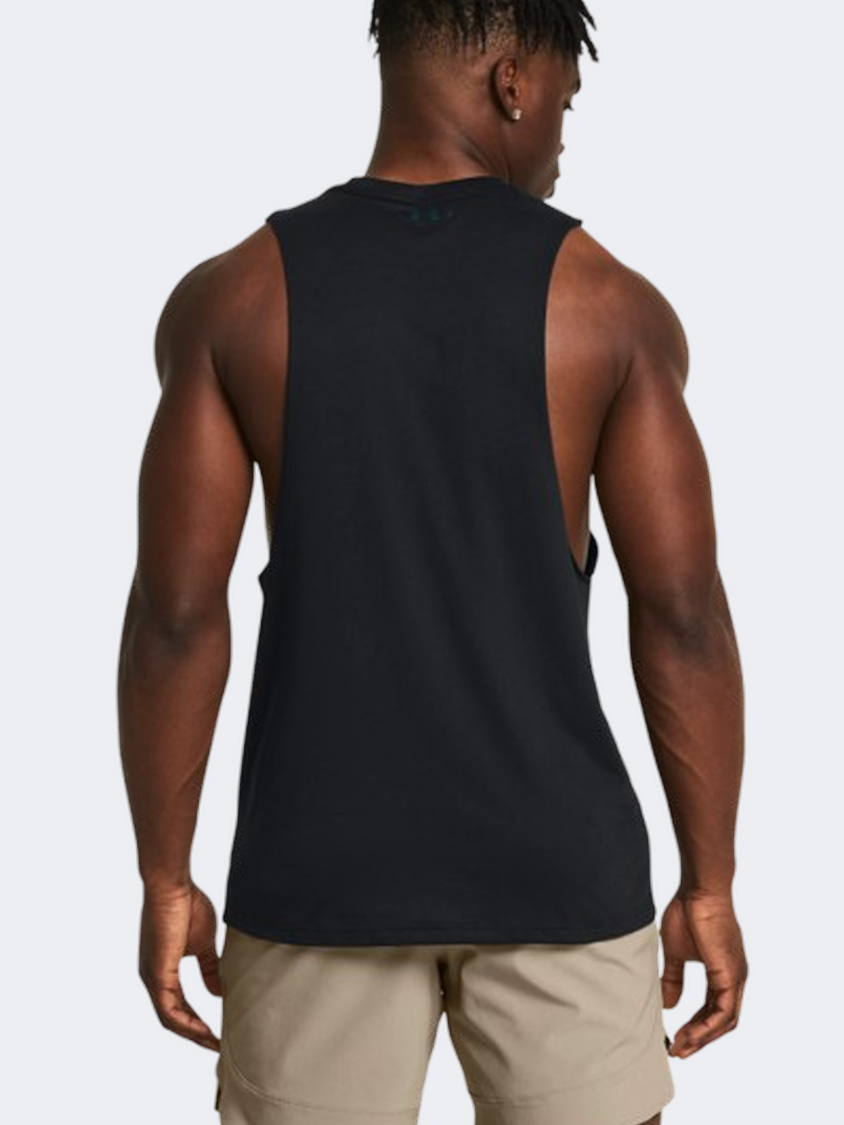 Under Armour Project Rock Bsr Payoff Men Training Tank Black/Turquoise