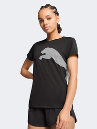 قميص تدريب نسائي بشعار كبير Puma Train All Day أسود