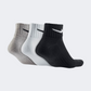 Nike Cushioning 3 Pack Unisex Training Sock Grey/Black/White