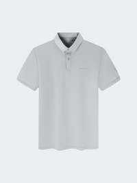 Erke Micro Collar Men Tennis Polo Short Sleeve Digital Grey