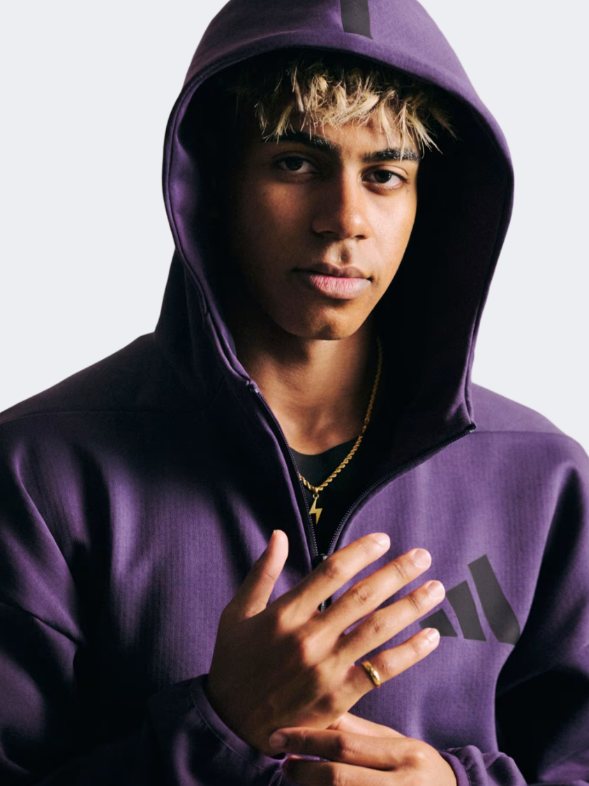 Adidas Z.N.E. Full-Zip Men Sportswear Hoody Aurora Plum