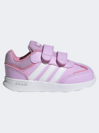 Adidas تينسور سويتش سي إف إنفانت - أحذية رياضية للبنات لون بنفسجي فاتح/أبيض/وردي