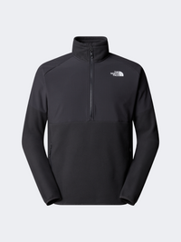 The North Face غلاسيير هيفي ويت 1/2 زيب فليس جاكيت رجالي للمشي أسفلت رمادي