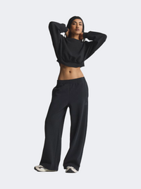 بنطال رياضي نسائي مستقيم الساق Adidas Soft Lux أسود