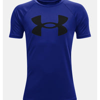 Under Armour Tech™ Big Logo تيشيرت تدريب أولاد أزرق ملكي/أسود