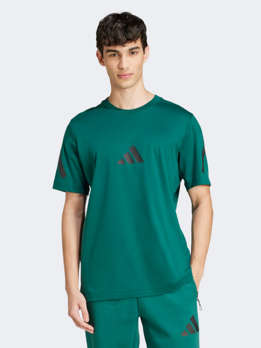 Adidas Z.N.E. Men Sportswear T-Shirt Collegiate Green