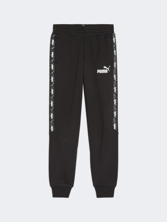 Puma Ess Tape Camo Boys Lifestyle Pant Black