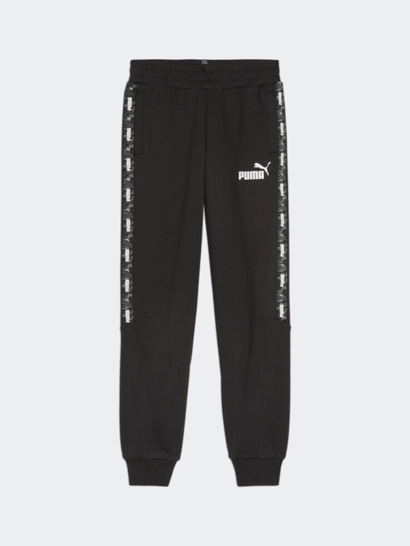 Puma Ess Tape Camo Boys Lifestyle Pant Black