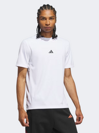 تيشيرت Adidas Performance رجالي لكرة السلة أبيض
