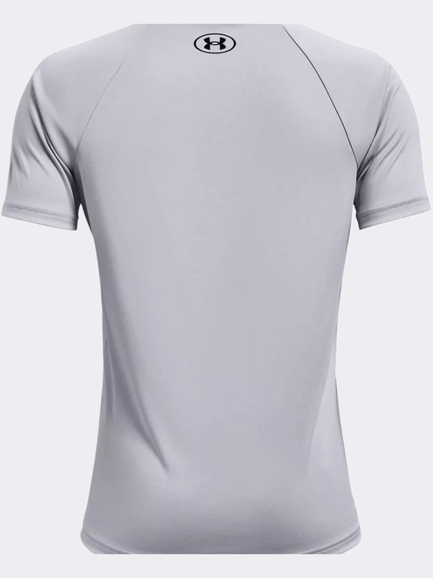 Under Armour Tech Big Logo Boys Training T-Shirt Gray/Black