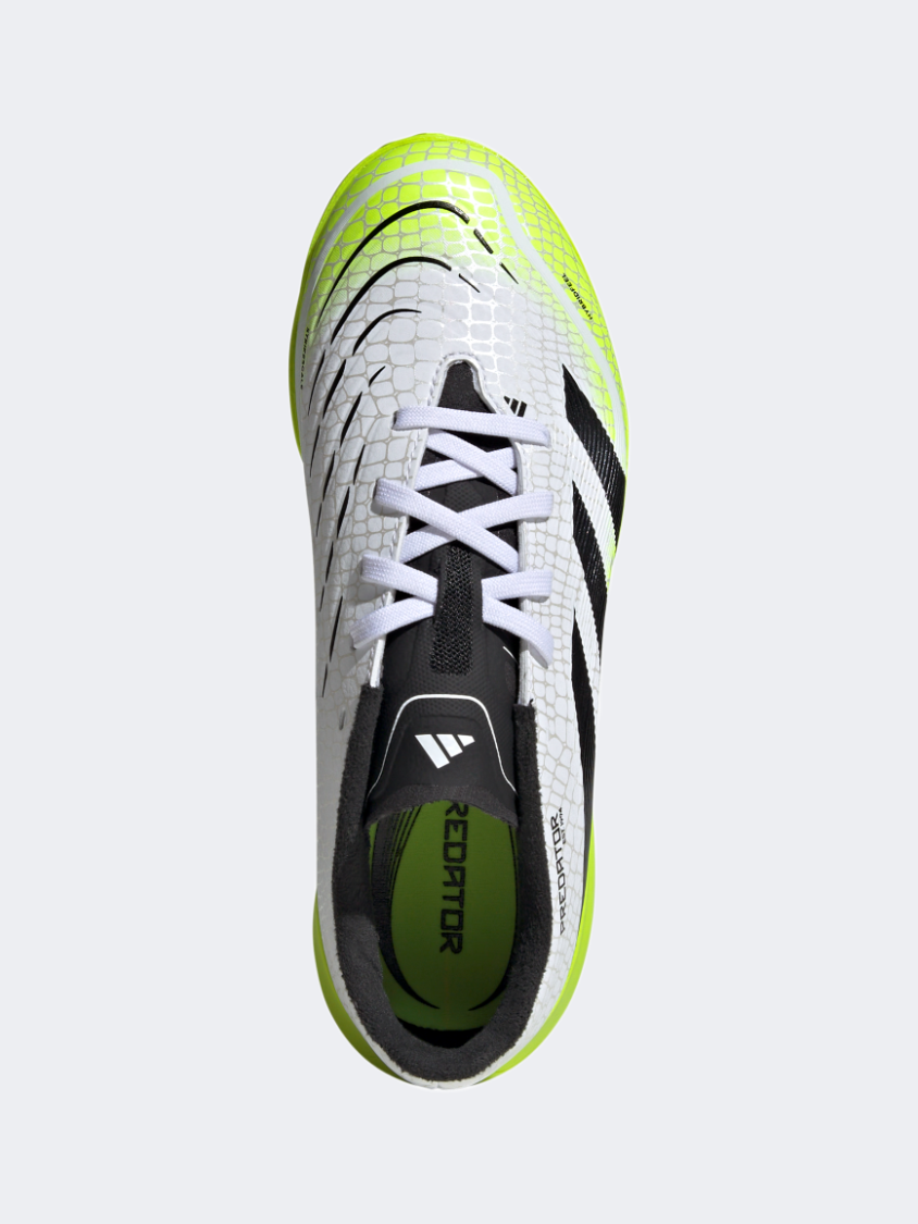 Adidas Predator League Tf Kids Football Shoes White/Black/Lime