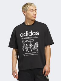 أديداس فقط الأفضل للرياضي قميص كرة السلة للرجال أسود