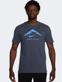 Nike Trail Logo Men Running T-Shirt Thunder Blue