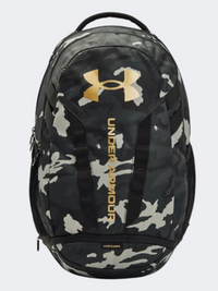 Under Armour هاسل 5 حقيبة تدريب للجنسين أسود/ذهبي معدني