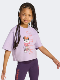 Adidas Disney Minnie Mouse Little-Girls Sportswear T-Shirt Powder Plum