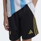 Adidas Messi Boys Football Short Black/Gold/White