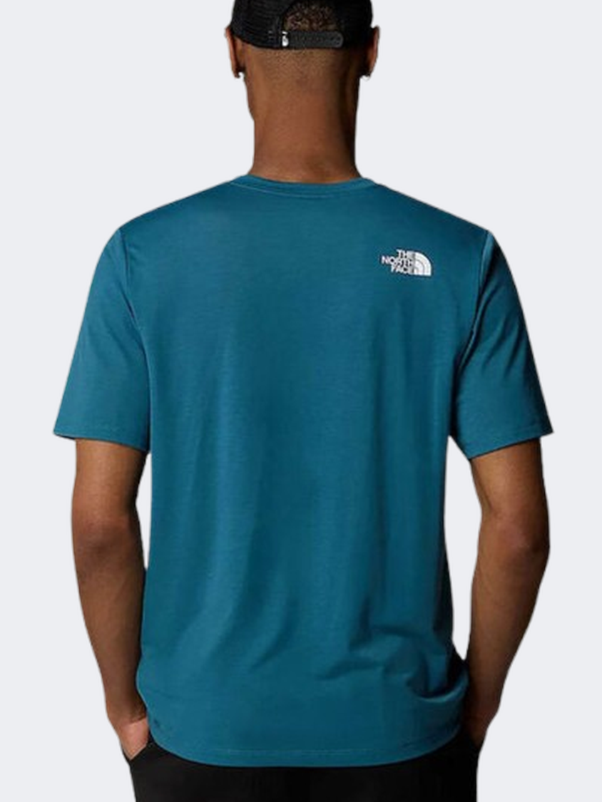 The North Face Mountain Fondation Men Lifestyle T-Shirt Mallard Blue