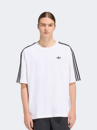تيشيرت Originals من Adidas أديسكلور 3 خطوط للرجال باللون الأبيض