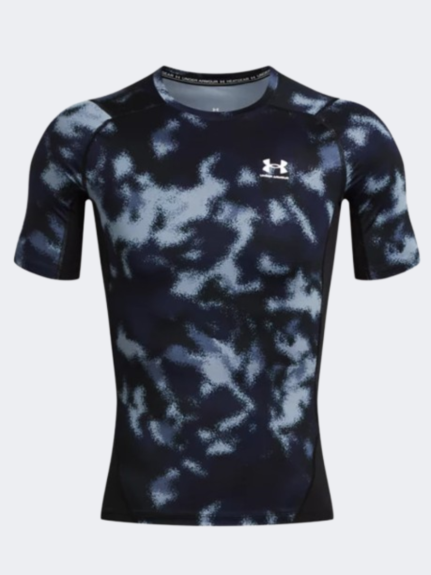 Under Armour Hg Armour Printed Men Training T-Shirt Midnight Navy/White