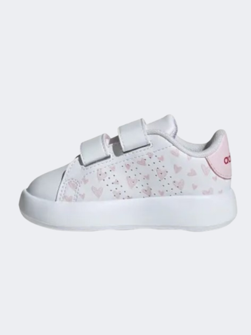 Adidas Advantage Cf Girls Sportswear Shoes White Pink Mike Sport Iraq