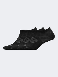 New Balance Flat Knit No Show 3 Pack Unisex Lifestyle Sock Black Las03223-Bk