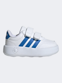حذاء رياضي أولاد رضع Adidas Breaknet 3.0 أبيض/أزرق ملكي فاتح