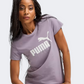 Puma Essentials Logo Women Lifestyle T-Shirt Pale Plum