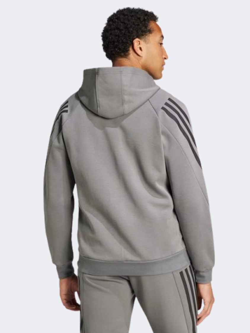 Adidas Future Icons 3 Stripes Men sportswear Hoody Grey Four