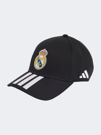قبعة كرة قدم للجنسين من Adidas باللونين الأسود والأبيض
