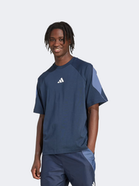 Adidas Stadium Men Sportswear T-Shirt Aurora Ink/Preloved