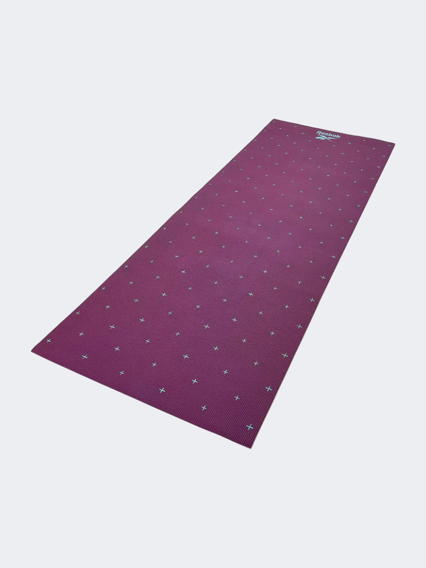 Reebok Accessories Fitness Rayg-11030Hh Dbl Sided 4Mm Yoga Purple Crosses-Hi Mats