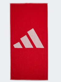 Adidas 3 بار منشفة تدريب للجنسين قرمزي/أبيض