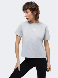 تي شيرت نسائي Flex Circuit من The North Face للتدريب رمادي هاي رايز