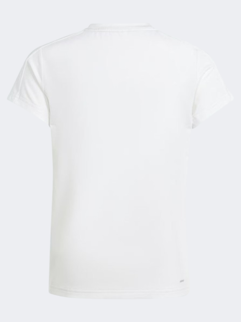 طقم ملابس رياضية للأطفال-بنات Adidas Essentials 3 Stripes أبيض/كربون