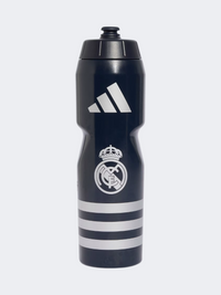 Adidas ريال مدريد زجاجة ماء للجنسين لكرة القدم إنك/فضي مطفي