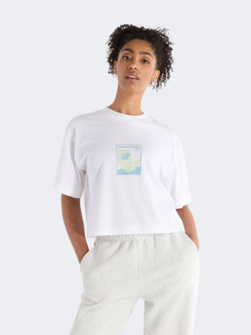 New Balance Relaxed 550 Women Lifestyle T-Shirt White