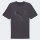 Puma Essential Plus Logo Lab Cat Men Lifestyle T-Shirt Galactic Grey