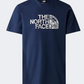 The North Face Woodcut Dome Men Lifestyle T-Shirt Summit Navy