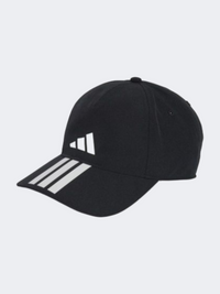 Adidas بيسبول 3-سترايبس كليماكول قبعة تدريب للجنسين أسود/أبيض