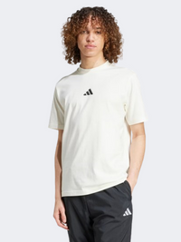قميص رياضي رجالي من Adidas سيتي إسكايب أبيض مائل للصفرة